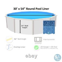 SmartLine 30' x 54 Round Unibead 25 Gauge Swimming Pool Liner Choose Pattern