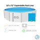 SmartLine 33' Round Overlap 72 Expandable Swimming Pool Liner Choose Pattern