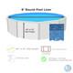 SmartLine 8' Round Overlap 20 Gauge Swimming Pool Liner (Choose Pattern)