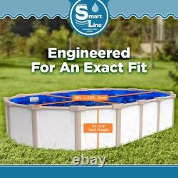 SmartLine Antilles Dolphin Overlap 20 Gauge 54 Wall Height Swimming Pool Liner