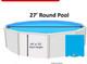 SmartLine Blue 30 Gauge Above Ground Swimming Pool Liner Overlap 27x48/52