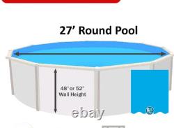 SmartLine Blue 30 Gauge Above Ground Swimming Pool Liner Overlap 27x48/52