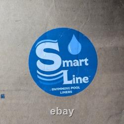 SmartLine Blue 30 Gauge Above Ground Swimming Pool Liner Overlap 27x48/52