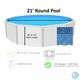 SmartLine Boulder Swirl Overlap Above Ground Swimming Pool Liner 25 Gauge