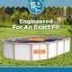 SmartLine Canyon Crystal Overlap 25 Gauge 54 Wall Height Swimming Pool Liner