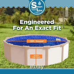 SmartLine Crystal 20 Gauge Overlap 54 Wall Height Swimming Pool Liner