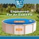 SmartLine Pebble Bottom 20 Gauge Overlap 54 Wall Height Swimming Pool Liner
