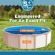 SmartLine Pebble Bottom 20 Gauge Overlap Swimming Pool Liner Choose Size