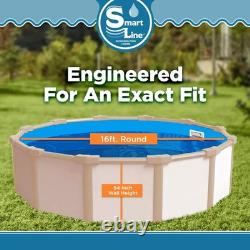 SmartLine Plain Blue 20 Gauge Overlap 54 Wall Height Swimming Pool Liner