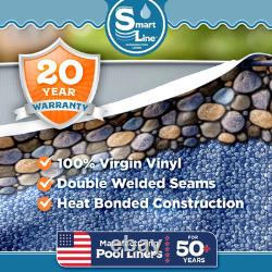 SmartLine Seaside Lagoon Overlap 20 Gauge 54 Wall Height Swimming Pool Liner