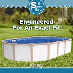 SmartLine Stone Harbor 25 Gauge Oval Swimming Pool Unibead Liners Choose Size