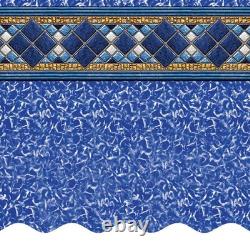 Smartline 12' x 18' x 52 Oval Unibead 25 Gauge Above Ground Swimming Pool Liner