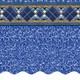 Smartline 12' x 18' x 52 Oval Unibead 25 Gauge Above Ground Swimming Pool Liner