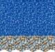 Smartline 15 Ft round Swimming Pool Liner Bedrock Overlap Style 48-52 Inch