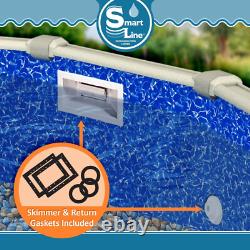 Smartline 15 Ft round Swimming Pool Liner Bedrock Overlap Style 48-52 Inch