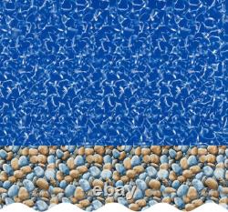Smartline 15 Ft round Swimming Pool Liner Bedrock Overlap Style 48-52 Inch