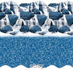 Smartline 15' x 25' x 54 Oval 25 Gauge Overlap Above Ground Swimming Pool Liner