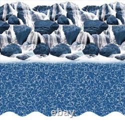 Smartline 15' x 25' x 54 Oval Overlap 20 Gauge Above Ground Swimming Pool Liner