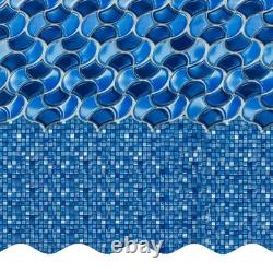 Smartline 15' x 26' x 54 Oval 25 Gauge Overlap Above Ground Swimming Pool Liner