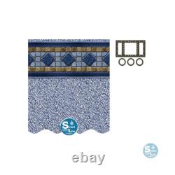 Smartline 18' x 33' x 48 Laguna Oval Unibead 20 Gauge Swimming Pool Liner