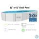 Smartline 21' x 41' Oval Swimming Pool 20 Gauge Overlap Liner (Choose Pattern)