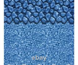 Smartline 39'x18' Oval Swimming Above Pool Liner Blue Boulder Swirl Overlap