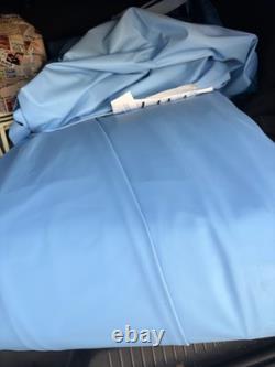 Smartline 39'x18' Oval Swimming Above Pool Liner Blue Boulder Swirl Overlap