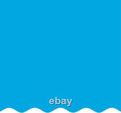 Smartline 8 Ft round Swimming Pool Liner Solid Blue Overlap Style 48-52 In