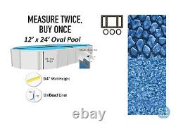 Smartline Boulder Swirl Unibead Swimming Pool Liner 54 Wall Height 25 Gauge