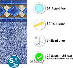 Smartline Mosaic Diamond 24-Foot round Liner Unibead Style 52-Inch Wall Heig