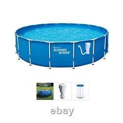 Summer Waves 10 x 30 Active Metal Frame Above Ground Pool with Filter Pump NEW