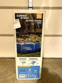 Summer Waves 10ft x 30 Active Metal Frame Above Ground Pool with Filter Pump NEW