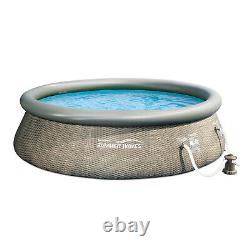 Summer Waves 12ft x 36in Above Ground Inflatable Outdoor Swimming Pool with Pump