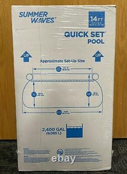 Summer Waves 14' x 36 Quick Set Above Ground Swimming Pool WITH FILTER PUMP NEW