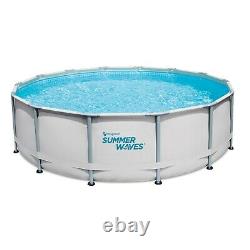Summer Waves 14ft Elite Frame Pool with Cover, Pump, and Ladder SHIPS FREE & FAST