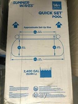 Summer Waves 14ft x 36in Quick Set Swimming Pool with Filter Pump FREE SHIP