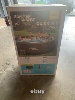 Summer Waves 14ft x 36in Quick Set Swimming Pool with Filter Pump NEW SHIPS FAST