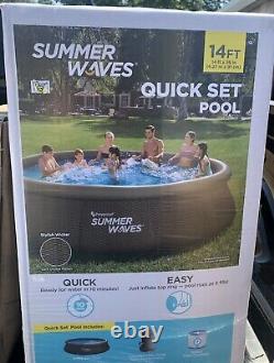 Summer Waves 14ft x 36in Quick Set Swimming Pool with Filter Pump Same Day Ship