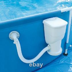 Summer Waves 15 x 33 Active Metal Frame Above Ground Swimming Pool Filter Pump