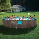 Summer Waves 22' x 52 Above Ground Swimming Pool Set with Pump, Ladder & Cover