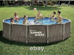 Summer Waves Active Frame 14ft x 36in Above Ground Pool with Filter Pump NEW