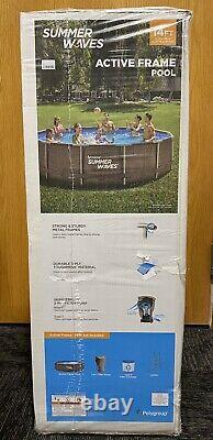 Summer Waves Active Frame 14ft x 36in Above Ground Pool with Filter Pump NEW