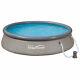 Summer Waves Quick Set 12 x 36 Inflatable Above Ground Swimming Pool with Pump