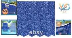 Sunlight 12x24 Ft Oval Pool Liner 20-Gauge Virgin Vinyl Overlap Wall