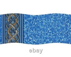 Swim Central 15' Round Mystri Gold 52IN Unibead Above Ground Swimming Pool Liner