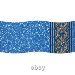 Swim Central 15 x 30FT Oval Mystri Gold 52IN Unibead Above Ground Pool Liner