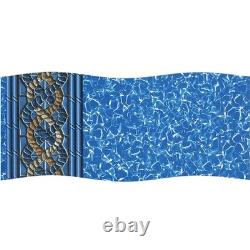 Swim Central 15 x 30FT Oval Mystri Gold 52IN Unibead Above Ground Pool Liner