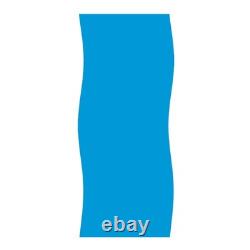 Swim Central 15 x 30FT Solid Blue 48/52IN Oval Overlap Above Ground Pool Liner
