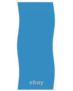 Swim Central 15FT Solid Blue 48/52IN Round Overlap Above Ground Pool Liner