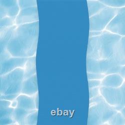 Swim Central 15FT Solid Blue 48/52IN Round Overlap Above Ground Pool Liner